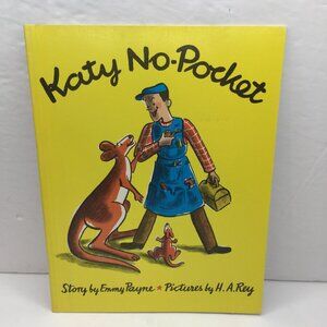 Vintage 1972 Katy No-Pocket Paperback Book Emmy Payne HA Rey Classic Kids Story